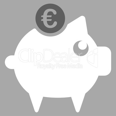 Piggy bank icon from BiColor Euro Banking Set