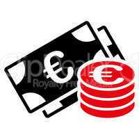 Euro cash icon from BiColor Euro Banking Set