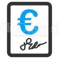 Contract icon from BiColor Euro Banking Set