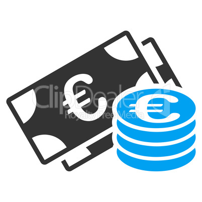 Euro cash icon from BiColor Euro Banking Set