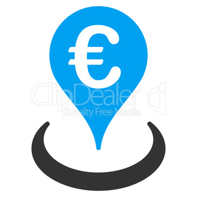 Location icon from BiColor Euro Banking Set