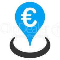 Location icon from BiColor Euro Banking Set
