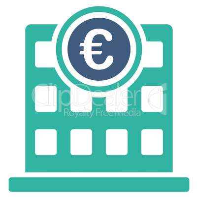 Company building icon from BiColor Euro Banking Set