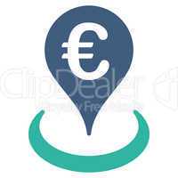 Location icon from BiColor Euro Banking Set