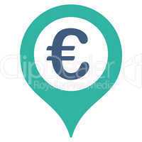 Map marker icon from BiColor Euro Banking Set