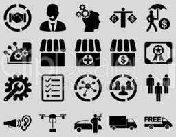 Business, trade, shipment icons.