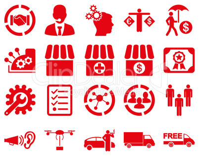 Business, trade, shipment icons.