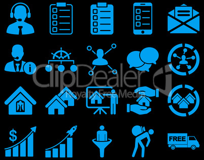 Business, sales, real estate icon set.