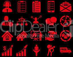 Business, sales, real estate icon set.
