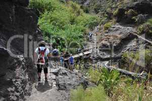 Wandern in der Masca-Schlucht, Teneriffa