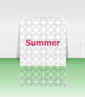 Hello summer poster. summer background. Effects poster, frame. Happy holidays card, happy vacation card. Enjoy your summer.