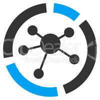 Connections diagram icon from Business Bicolor Set