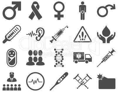 Medical bicolor icons