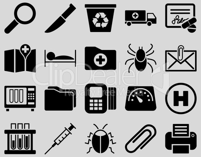 Medical bicolor icons