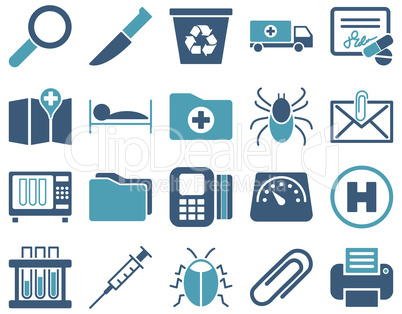 Medical bicolor icons