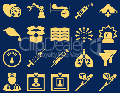 Medical bicolor icons