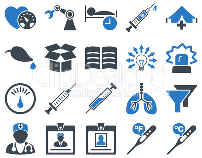 Medical bicolor icons