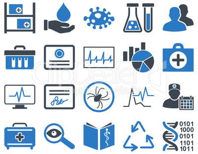 Medical bicolor icons