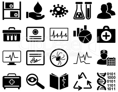 Medical bicolor icons