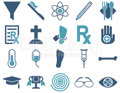 Medical bicolor icons