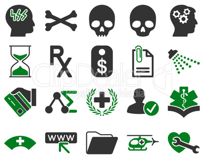 Medical bicolor icons