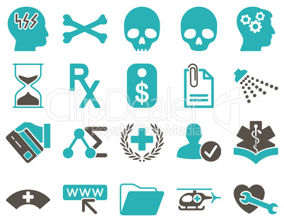 Medical bicolor icons