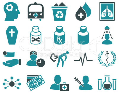 Medical bicolor icons