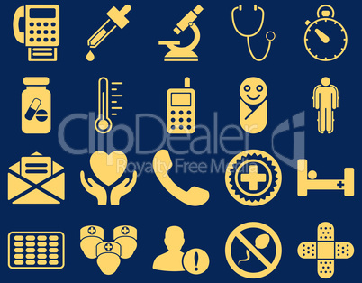 Medical bicolor icons