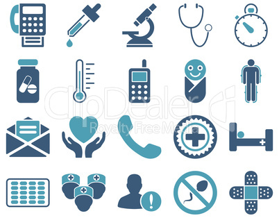 Medical bicolor icons