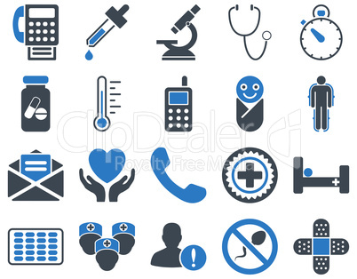 Medical bicolor icons