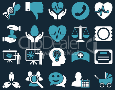 Medical bicolor icons