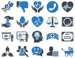 Medical bicolor icons