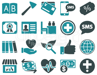 Medical bicolor icons