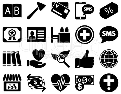 Medical bicolor icons