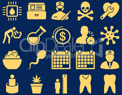 Medical bicolor icons