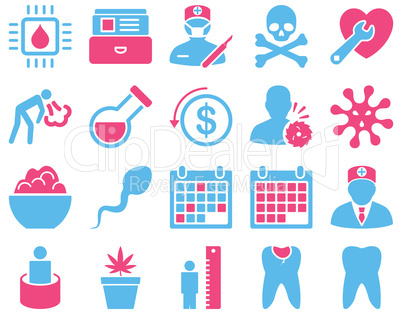 Medical bicolor icons