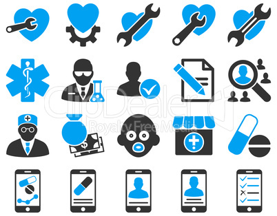 Medical bicolor icons