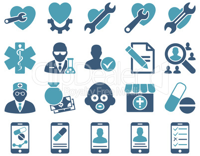 Medical bicolor icons