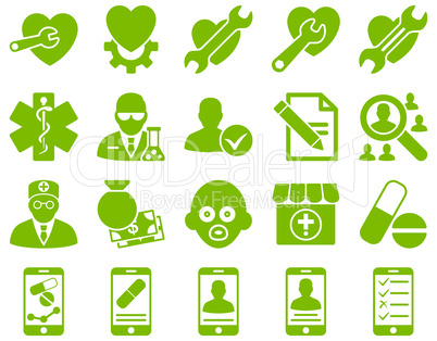 Medical bicolor icons