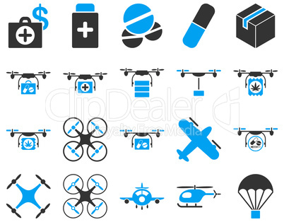 Medical bicolor icons