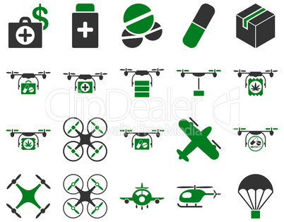 Medical bicolor icons