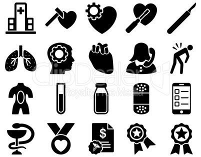 Medical bicolor icons