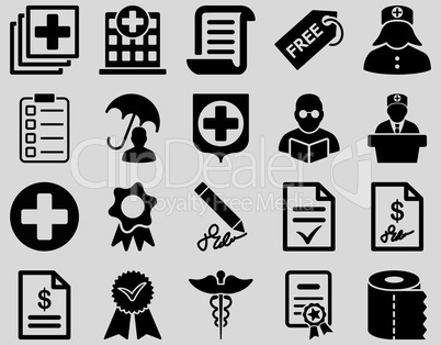 Medical bicolor icons