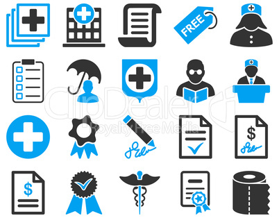 Medical bicolor icons