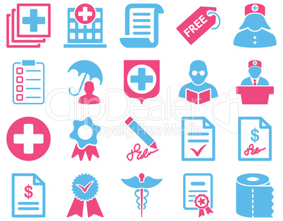 Medical bicolor icons