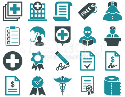 Medical bicolor icons