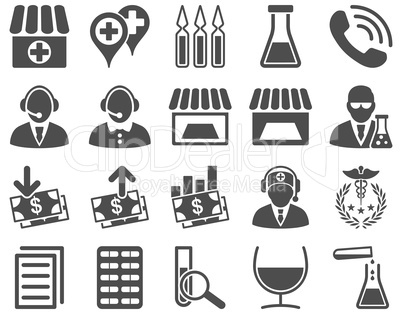 Medical bicolor icons