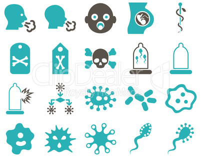 Medical bicolor icons