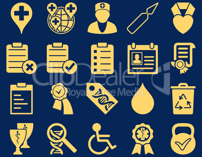 Medical bicolor icons