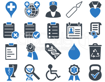 Medical bicolor icons